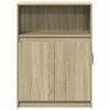 vidaXL Credenza con LED Rovere Sonoma 72x34x100cm in Legno Multistrato