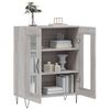 vidaXL Credenza Grigio Sonoma 69,5x34x90 cm in Legno Multistrato