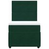 vidaXL Giroletto a Molle con Materasso Verde Scuro 90x190 cm Velluto