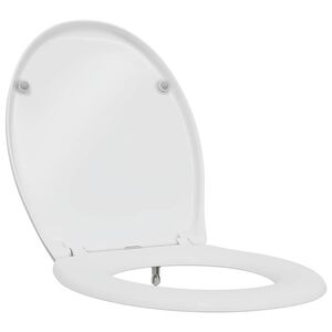 vidaXL Sedile del WC Bianco 47 x 37 x 4 cm Duroplast