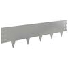 vidaXL Bordura per Prato 20 pcs 100 x 25 cm Acciaio Argento