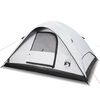 vidaXL Tenda Familiare a Cupola 6 Persone Bianca Tessuto Impermeabile