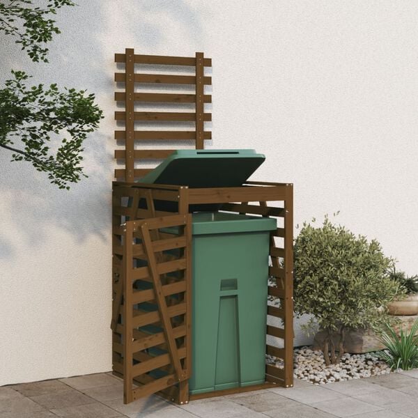 vidaXL Copribidone Ambra 84x90x128,5 cm in Legno Massello di Pino