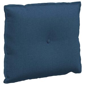 vidaXL Cuscino per Schiena Blu 60 x 19 x 50 cm Tessuto