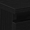 vidaXL Armadio da Notte 2 pcs Rovere Nero 50 x 40 x 43,5 cm