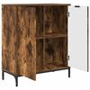vidaXL Credenza Rovere fum&eacute; 69,5 x 33 x 82 cm Legno multistrato
