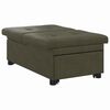 vidaXL Divano letto Verde militare 194 x 67 x 82 cm Tessuto Huahua