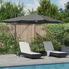 vidaXL Parasol Roma a braccio Antracite e Nero 352 x 251 x 265 cm