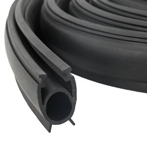 vidaXL Sigillo Porta Garage Nero 41 x 33 mm 5,5 m PVC