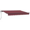 vidaXL Tenda retrattile Borgogna 250 x 200 cm Tessuto