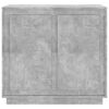 vidaXL Credenza Grigio Cemento 80x34x75 cm in Legno Multistrato