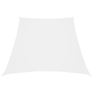 vidaXL Parasole a Vela in Tela Oxford a Trapezio 2/4x3 m Bianco