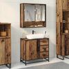 vidaXL Mobile da Bagno Legno vecchio 65 x 33 x 60 cm Legno multistrato