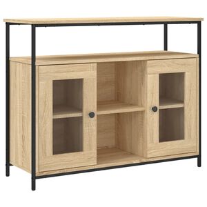 vidaXL Credenza Rovere Sonoma 100x35x80 cm in Legno Multistrato