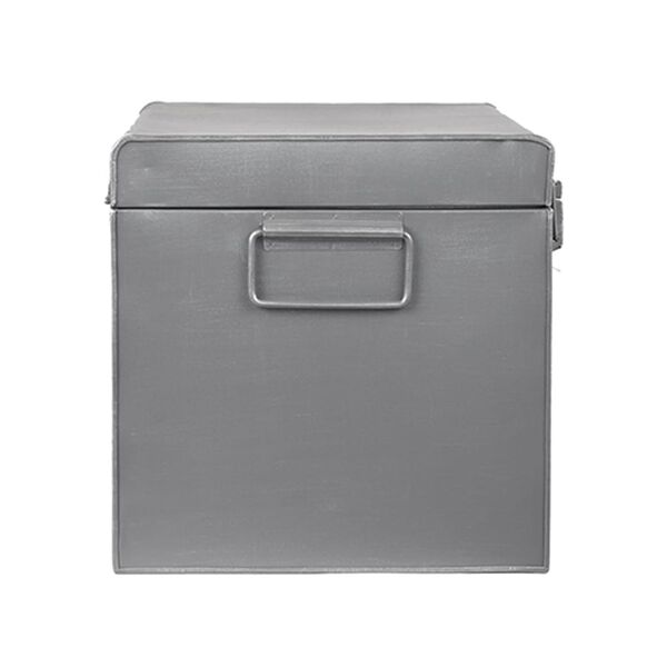 LABEL51 Contenitore Vintage 50x30x30 cm L Grigio Anticato