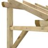 vidaXL Tettoia per Porta d'Ingresso 150x100x100 cm in Legno di Pino