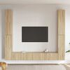 vidaXL Set di Mobili Porta TV 6 pz Rovere Sonoma in Legno Multistrato