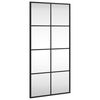 vidaXL Specchio da Parete Nero 40x80 cm Rettangolare in Ferro