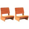 vidaXL Sedie da Giardino 2 pz Cera Marrone Legno Massello di Pino