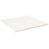 vidaXL Piano Tavolo Bianco 80x80x2,5cm Legno Massello di Pino Quadrato