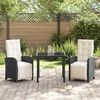 vidaXL Set da Pranzo per Giardino con cuscino 5 pcs Grigio polyrattan