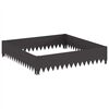 vidaXL Bordura per Prato 100 x 100 x 20 cm Acciaio Nero