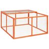vidaXL Conigliera 124x120x60 cm in Legno Massello di Abete