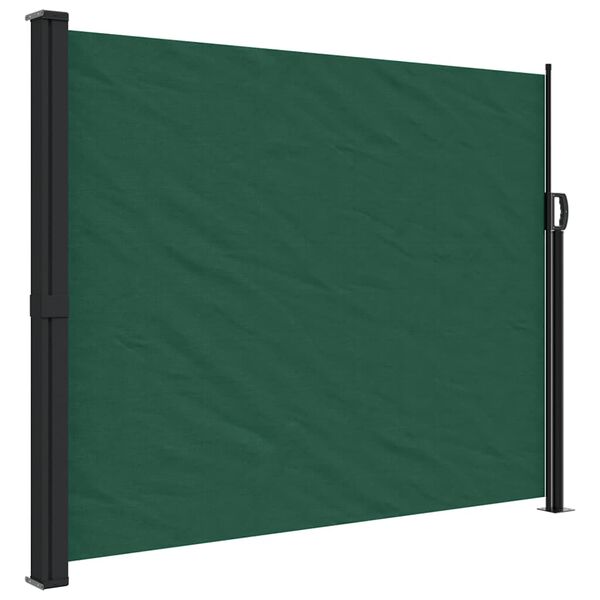 vidaXL Tenda Laterale Retrattile Verde Scuro 170x300 cm