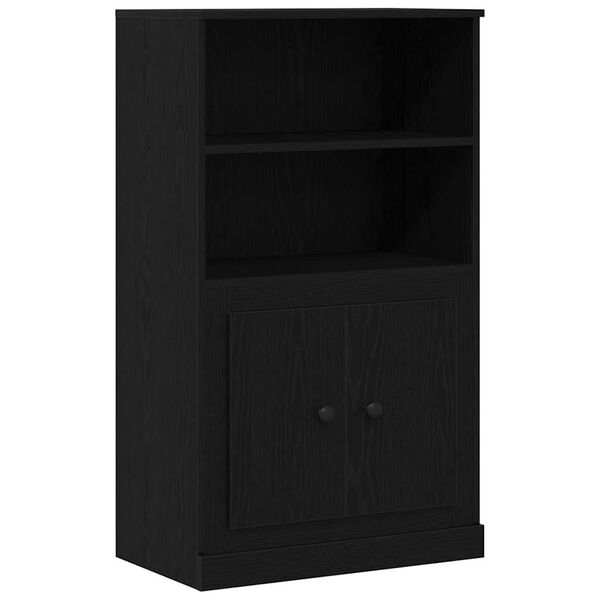 vidaXL Highboard Rovere Nero 60 x 35.5 x 103.5 cm Legno multistrato