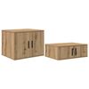 vidaXL Armadio 2 pz Rovere artigianale 127 x 41 x 40 cm