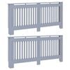 vidaXL Copertura per radiatori 2 pz Grigio 172 x 19 x 81,5 cm