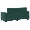 vidaXL Divano Divanetto Verde Scuro 180x77x82 cm in Velluto