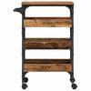 vidaXL Carrello da Cucina Legno vecchio 53 x 20 x 76 cm