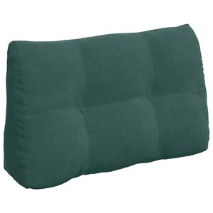 vidaXL Cuscino per Schiena Verde Scuro 80 x 24 x 50 cm Velluto