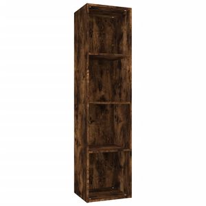 vidaXL Libreria/Mobile TV Rovere Fumo 36x30x143cm in Legno Multistrato
