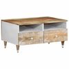 vidaXL Tavolino da Salotto 80x54x40 cm in Legno Massello di Mango