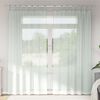 vidaXL Tende in Voile con Passanti 2 pz Grigio Chiaro 140x225 cm