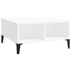 vidaXL Tavolino da Salotto Bianco 60x60x30 cm in Legno Multistrato