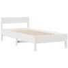 vidaXL Letto Libreria senza Materasso Bianco 90x190 cm Massello Pino