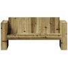 vidaXL Divano da Giardino 2 Posti 134x60x62 cm Legno Impregnato Pino