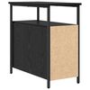 vidaXL Armadio da Notte con cassetto 2 pcs Rovere nero 30 x 60 x 60 cm