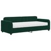 vidaXL Divano Letto con Materasso Verde Scuro 90x200 cm in Velluto