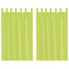 vidaXL Tende in Voile con Linguetta 2 pz Verde Mela