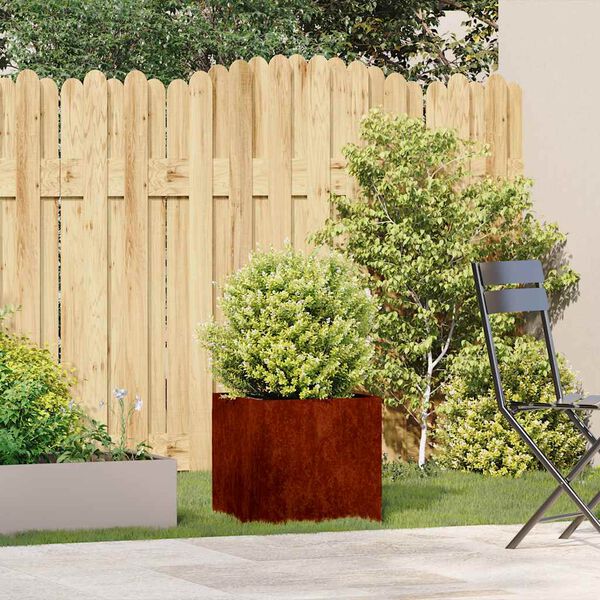 vidaXL Fioriera Arrugginita 40x40x40 cm in Acciaio Corten