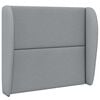 vidaXL Orecchia della Testata Grigio chiaro 80 x 23 x 6 cm Tessuto