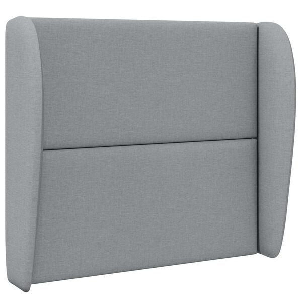 vidaXL Orecchia della Testata Grigio chiaro 80 x 23 x 6 cm Tessuto