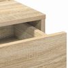 vidaXL Tavolo da Trucco con cassetto Rovere Sonoma 50 x 41 x 140 cm