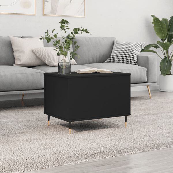 vidaXL Tavolino da Salotto Nero 60x44,5x45 cm in Legno Multistrato