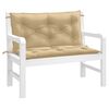 vidaXL Cuscini Panca Giardino 2pz Beige Mélange 100x50x7cm Tessuto
