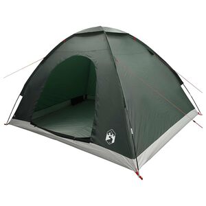 vidaXL Tenda da campeggio con tetto Verde militare 275 x 215 x 125 cm